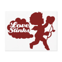 Anti-valentines day Cupid Postcard