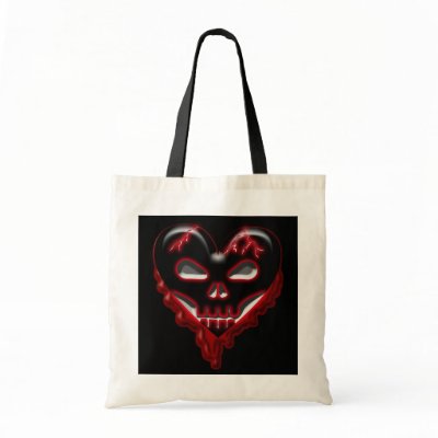Anti-Valentine's Day: Doomed Heart Canvas Bag by Warlock_Julius