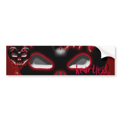 Anti-Valentine's Day: Doomed Heart Bumper Sticker by Warlock_Julius
