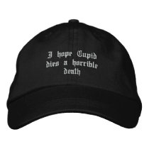 Anti Valentine's Day Embroidered Hats