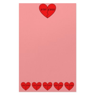 Anti-Valentine's Day Personalized Stationery by JuJuGarden