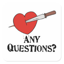 Anti Valentine's Day Square Sticker