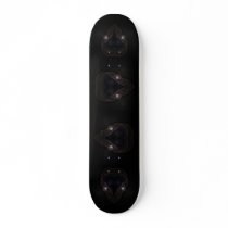 Anti Valentine's Gothic Hearts Fractal Mask skateboards by KittyAnnStudio Anti Valentine's Gothic Hearts Fractal Mask skateboards
