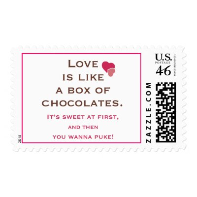 Anti Valentines Stamp by antivalentinesday
