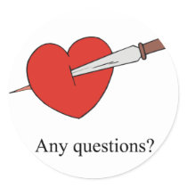 Anti Valentines Stickers
