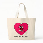 Anti-VD: I hate Valentines Day Angry Heart Face Bag