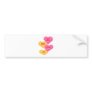 anti vday candy hearts bumper sticker