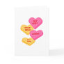 anti vday candy hearts greeting card