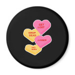 anti vday candy hearts refrigerator magnets