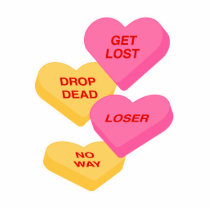 anti vday candy hearts photo sculptures