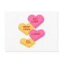 anti vday candy hearts postcards