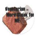 Anti Vegetarian stickers by bikequeeninlove Anti Vegetarian stickers