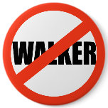 ANTI-WALKER PINBACK BUTTONS