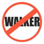 ANTI-WALKER ROUND STICKER