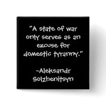ANTI WAR QUOTE BUTTON
