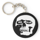 Anti-War Skull Key Chain