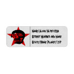 Anti-War Skull Return Address Labels