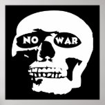 Anti-War Skull Poster
