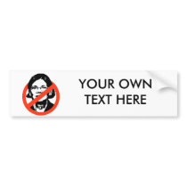 ANTI-WARREN - NO WARREN BUMPER STICKER