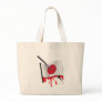 anti-whaling statement harpoon flag canvas bag