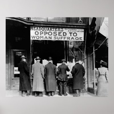 Anti-Woman Suffrage Group, 1911 Poster by Photoblog