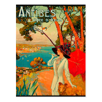 Antibes France Vintage Poster Postcards