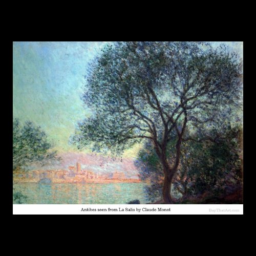 Antibes seen from La Salis by Claude Monet Posters