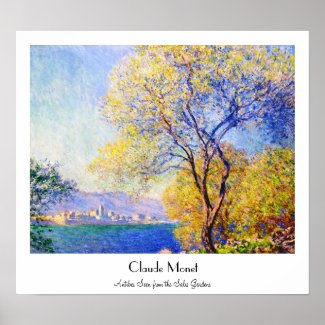Antibes Seen from the Salis Gardens Claude Monet Posters