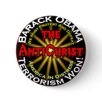 AntiChristObamaDefeat Pinback Buttons