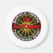 AntiChristObamaDefeat Refrigerator Magnets