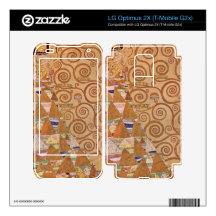 Anticipation by Gustav Klimt Decals For LG Optimus 2X
