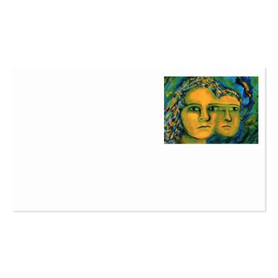 Anticipation - Gold and Emerald Goddess Business Cards by DianeClancyGoddess