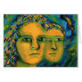 Anticipation - Gold and Emerald Goddess Greeting Cards