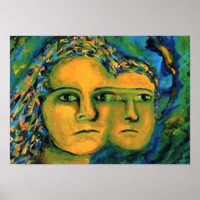 Anticipation - Gold and Emerald Goddess - Full Posters by DianeClancyGoddess