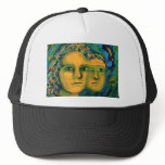 Anticipation - Gold and Emerald Goddess Trucker Hat