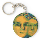 Anticipation - Gold and Emerald Goddess Keychains