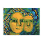 Anticipation - Gold and Emerald Goddess Postcards