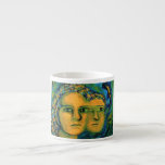 Anticipation - Gold and Emerald Goddess Espresso Cup