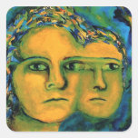 Anticipation - Gold and Emerald Goddess Sticker