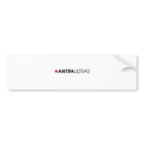 Antifa Ultras Horizontal Black Bumper Sticker