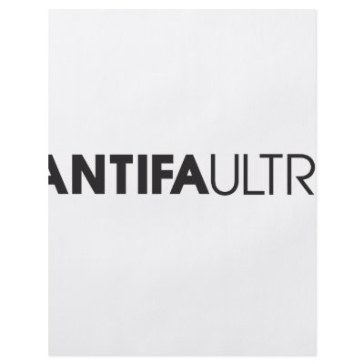Antifa Ultras Horizontal Black Flyers by Relicapparel