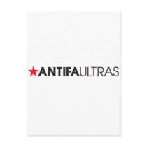 Antifa Ultras Horizontal Black Post Cards