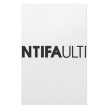Antifa Ultras Horizontal Black Personalized Stationery