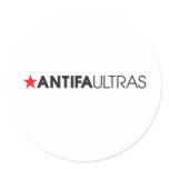 Antifa Ultras Horizontal Black Sticker