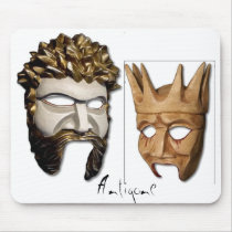 Antigone Mask Mousepad by robsterner Antigone Mask Mousepad
