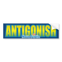 Antigonish Bumper bumper stickers by TurnRight Antigonish Bumper bumper stickers