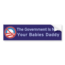 Antigoverment daycare bumper sticker