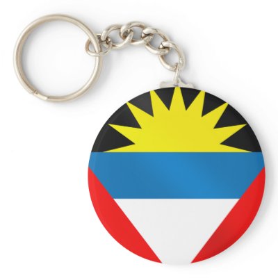 Antigua and Barbuda Caribbean Flag Key Chain by SoccerJersey