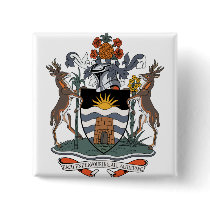 Antigua And Barbuda Coat of Arms detail Pinback Button