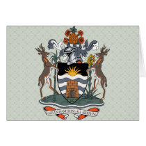 Antigua And Barbuda Coat of Arms detail Greeting Cards